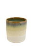 KERAMIK-ZYLINDER-TOPF D6,5X7H CREME/BRAUN