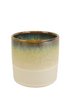 ZYLINDER-TOPF KERAMIK D8X8H CREME/BRAUN