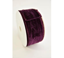Samtband 50mm 10mtr aubergine