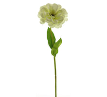 Zinnienspray w/lvs creme 45cm