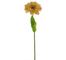 Zinnia Spray mit Pfirsich 45cm