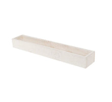 Holztablett 50x9x6cm Weiß gekalkt