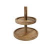 Etagère 2-Schicht Mangoholz 24 x 24 x 28 cm