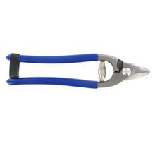 Drahtzange mit blauen Ledergriffen