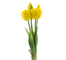 Real Touch Triumph Tulpe Bündel Sally x5 gelb 29cm