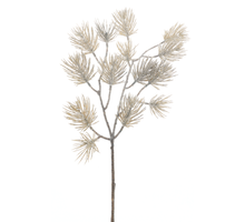 Pine spray Engers iced brown 53cm