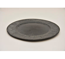 Rundes flaches Brett Grau 33x2cm