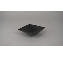 Quadratische Grau-Schale steigend klein 18x18x5cm