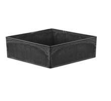 Tablett quadratisch grau 20x20x6cm