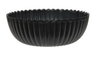 Schale mit gewelltem Rand, grau, D25 H9cm