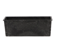 Tablett rechteckig grau 25x9x9cm