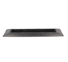 Tablett rechteckig grau 36x17x3cm