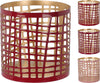 TEELICHTHALTER 6X6CM METALL 3FACH SORTIERT ''ROSA''
