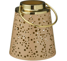 LANTAARN GENÈVE D12 H13CM BEIGE GOUD METAAL