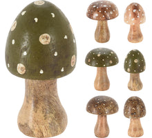 PILZ HÄNGEND DEKO HOLZ D7 H10CM 6 SORTIERT