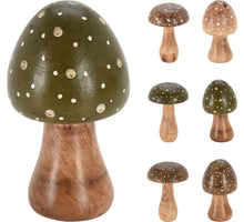 PILZ HÄNGEND DEKO HOLZ D9 H15CM 6 SORTIERT