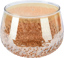 Teelichthalter Steinschlag Champagnergold D11 H8,5cm