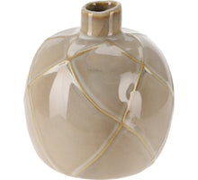 VASE WIRBEL 11X11CM CREMEFARBEN