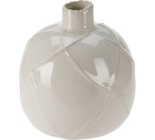 VASE WIRBEL 11X11CM WEISS