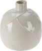 VASE WIRBEL 11X11CM WEISS