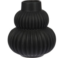 VASE KERAMIK D13 H15CM SCHWARZ