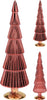 GLASBAUM D10 H35CM ROT 2 ASSORTIERT