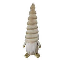 Gnome fabric 25x18x60H brown/white