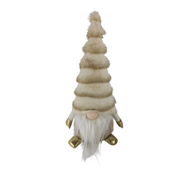Gnome fabric 25x18x47H brown/white