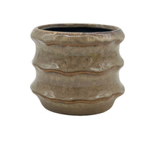 Pot ceramic 'Yves' D14.8x12H brown