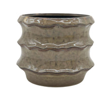 Pot ceramic 'Yves' D18.5x15H brown