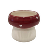 Pot mushroom dolomite d8x6,4h red