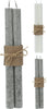 DINNERKERZEN-SET, 2 STÜCK, D2 H25CM, 2 ASSORTIERTE FARBEN, "MARMOR"