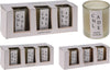Duftkerze im Glas, 5 cm, 3er-Set, 2 verschiedene Farben, Pfirsichfarbene Kiefern