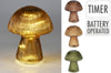 PADDENSTOEL GLAS MET LED D16 H20CM 3 ASSORTIE KLEUREN 