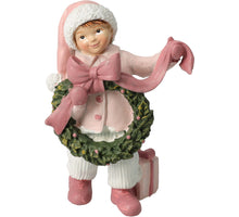 KERSTFIGUUR POLYRESIN D5,5 H12CM 4 ASSORTIE DESIGN