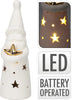 WEIHNACHTSMANN MIT GOLDSTERN 7X5X16CM LED 2ER-SET INKL. 2X LR44