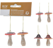 PILZ 4CM 2ER-SET HÄNGEDEKO 2FACH SORTIERT