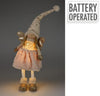 ENGELMEISJE MET LED STAAND 22X20X69CM GOUD