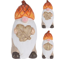 GNOME MET EIKELHOED TERRACOTTA 5X5,5X10,5CM 2 ASSORTIE