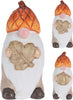 GNOME MIT EICHELHUT TERRAKOTTA 5X5,5X10,5CM 2 ASSORTIERT
