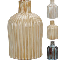 VASE MIT STREIFEN D11 H19CM 3 SORTIERT