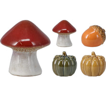 HERFST DECO PORSELEIN D6 H6CM 4 ASSORTIE