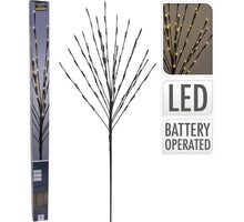 BAUM AUF STOCK 110CM 80LED WARM WEISS
