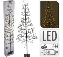 BAUM MIT 280LED WARMWEISS HÖHE 150CM SCHWARZ