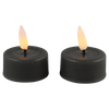 LED Teelicht Schmelzmaus grau Set/2 mit Timer (inkl. Batterien)