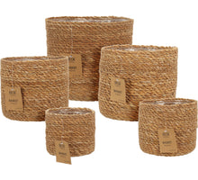 KORBSET SEEGRA S 5 STÜCK NATUR D20/12 H18/10cm