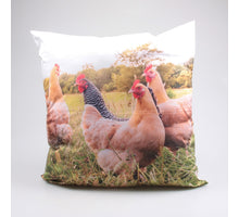 OUTDOOR-KISSEN HÜHNER 60X60 CM