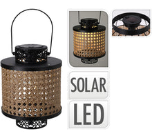 SOLAR LANTAARN ''IBIZA'' METAAL D17 H22CM