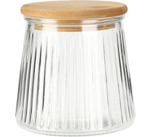 VOORRAADPOT GLAS 680ML DEKSEL D11 H11CM HELDER