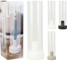 Kerzenständer Zement D11 H31cm 3er Set